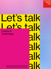 Ansicht des Titelblatts des White Papers Culture and Technology auf Deutsch.