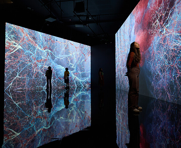 Evolver by Marshmallow Laser Feast, Works of Nature, installation view, 2023 