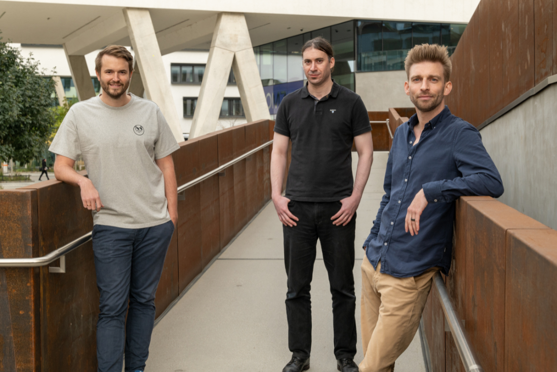 Die drei Gründer von refurbed:  Peter Windischhofer, Kilian Kaminski und Jürgen Riedl
